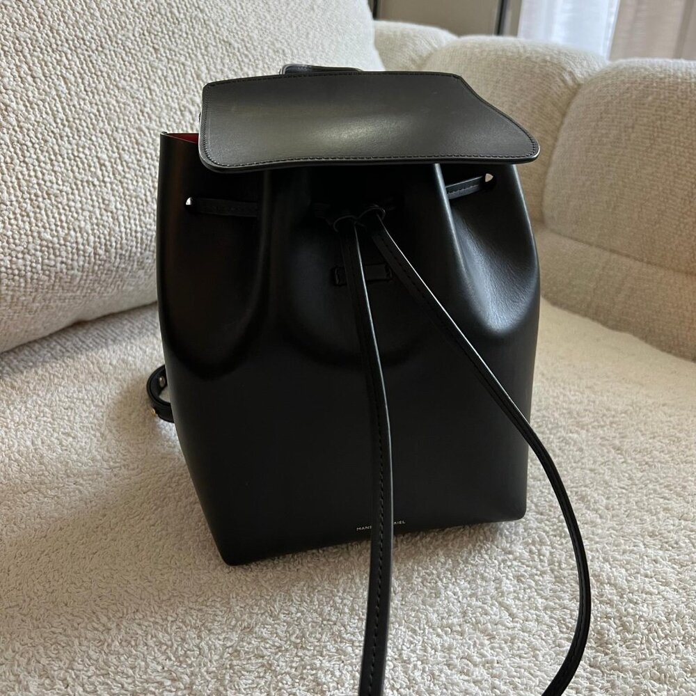 Mansur Gavriel Black Mini Backpack